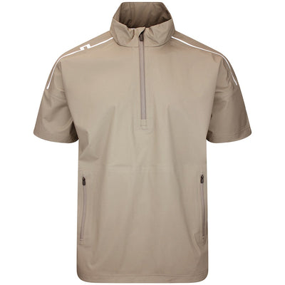 J.Lindeberg Waterproof Golf Jacket - Shay Rain Shirt - Brindle AW26