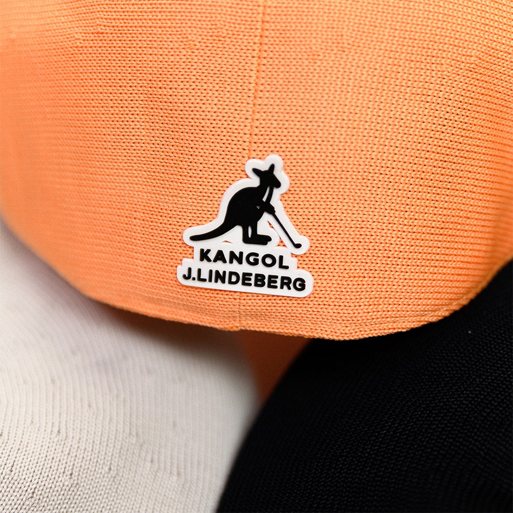 J.Lindeberg x Kangol Golf Hat - Douglas 504 Flat Cap - M. Orange PF25