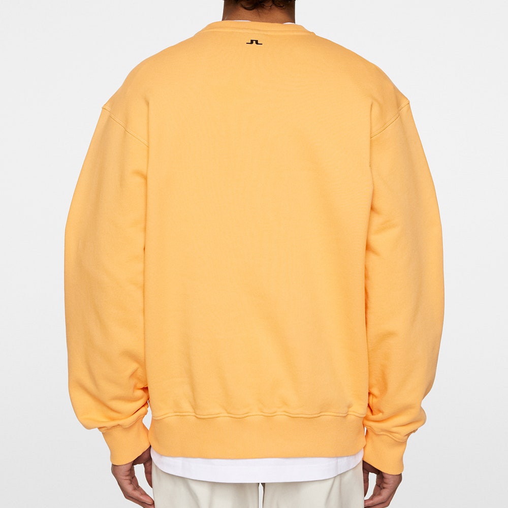 J.Lindeberg x Kangol Golf Jumper - Roberto Crew Neck - M. Orange PF25