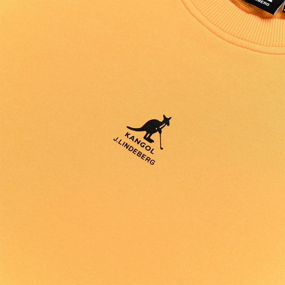 J.Lindeberg x Kangol Golf Jumper - Roberto Crew Neck - M. Orange PF25