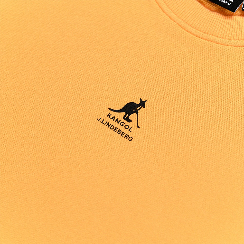 J.Lindeberg x Kangol Golf Jumper - Roberto Crew Neck - M. Orange PF25