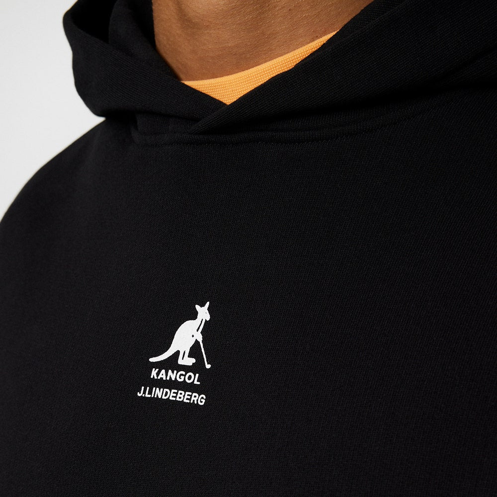 J.Lindeberg x Kangol Golf Pullover - Roberto Hoodie - Black PF25