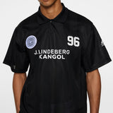 J.Lindeberg x Kangol Golf Shirt - Paul Ftbl Jersey - Black PF25