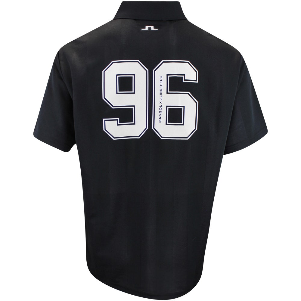 J.Lindeberg x Kangol Golf Shirt - Paul Ftbl Jersey - Black PF25