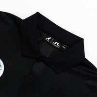 J.Lindeberg x Kangol Golf Shirt - Paul Ftbl Jersey - Black PF25