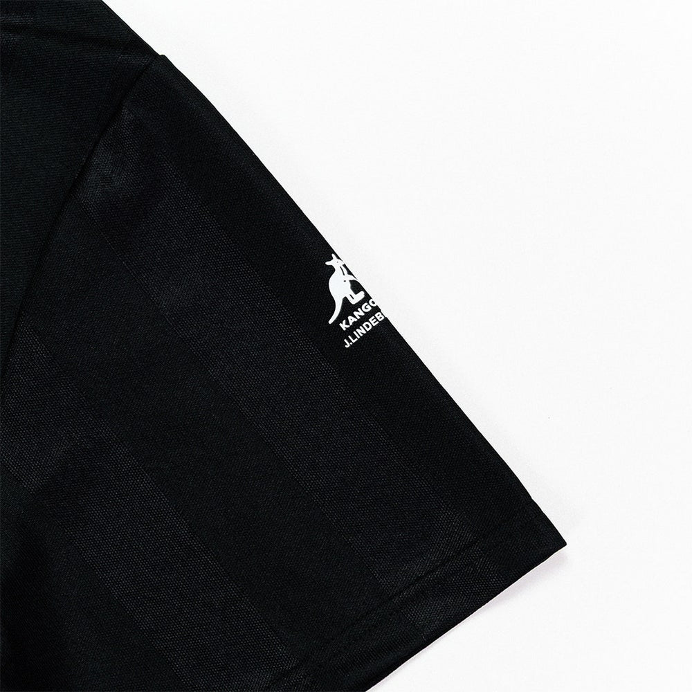 J.Lindeberg x Kangol Golf Shirt - Paul Ftbl Jersey - Black PF25