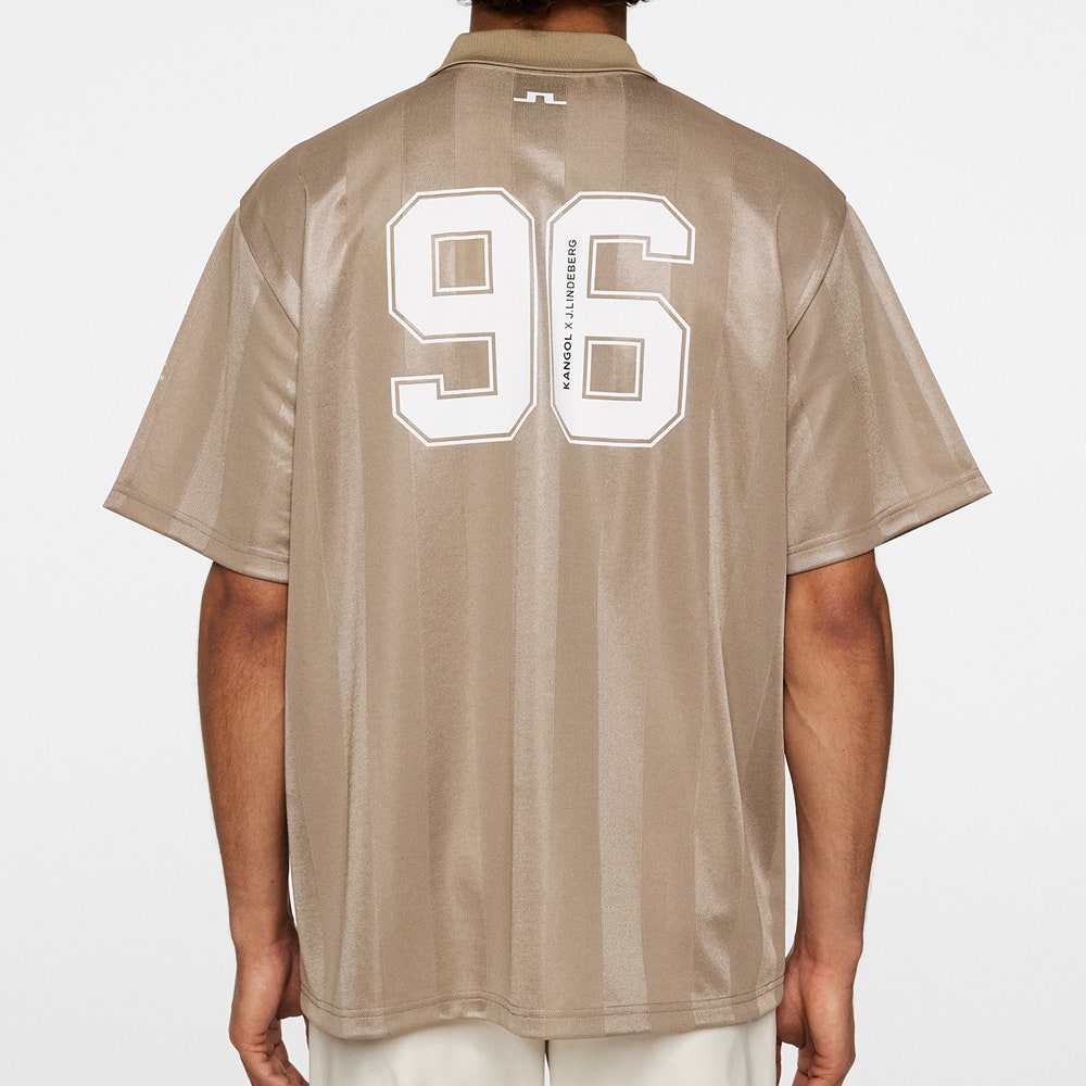 J.Lindeberg x Kangol Golf Shirt - Paul Ftbl Jersey - V. Khaki PF25