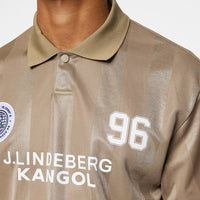 J.Lindeberg x Kangol Golf Shirt - Paul Ftbl Jersey - V. Khaki PF25
