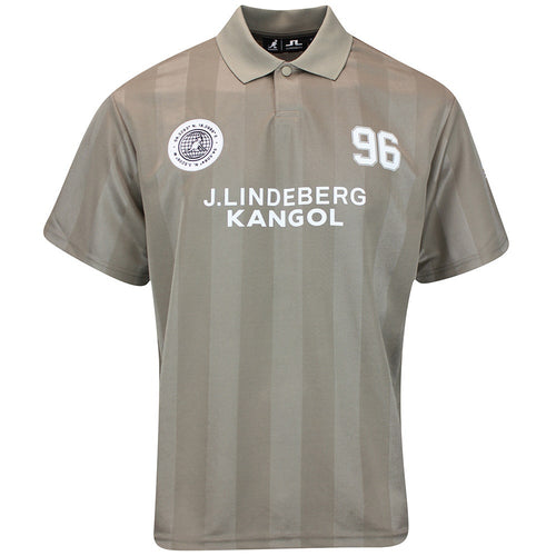 J.Lindeberg x Kangol Golf Shirt - Paul Ftbl Jersey - V. Khaki PF25