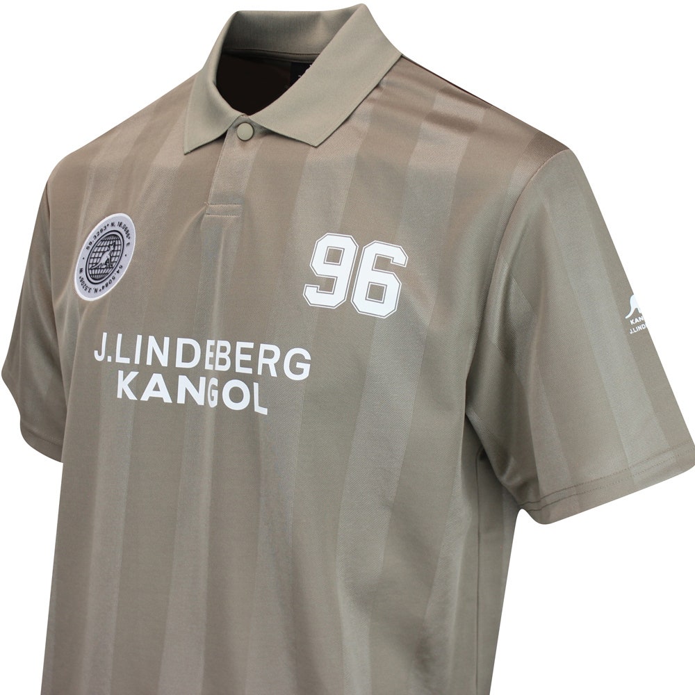 J.Lindeberg x Kangol Golf Shirt - Paul Ftbl Jersey - V. Khaki PF25