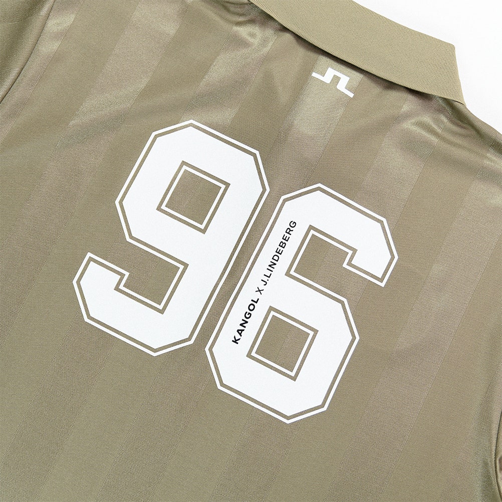 J.Lindeberg x Kangol Golf Shirt - Paul Ftbl Jersey - V. Khaki PF25