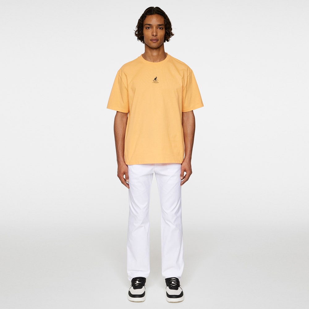 J.Lindeberg x Kangol Golf T-Shirt - Davie Tee - Mock Orange PF25