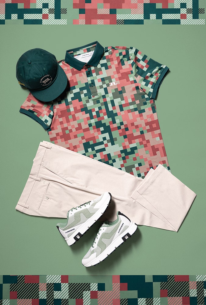 Viktor Hovland - J.Lindeberg Print Polo - Masters 2026