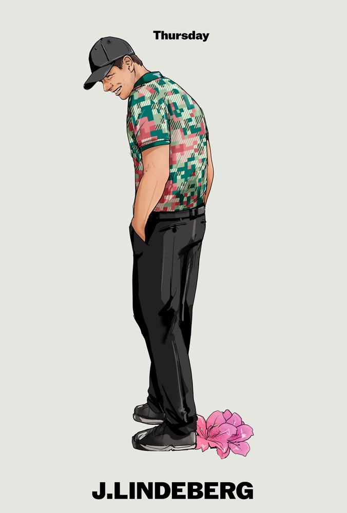 Viktor Hovland - Masters Thursday 2026 - JL Polo Shirt
