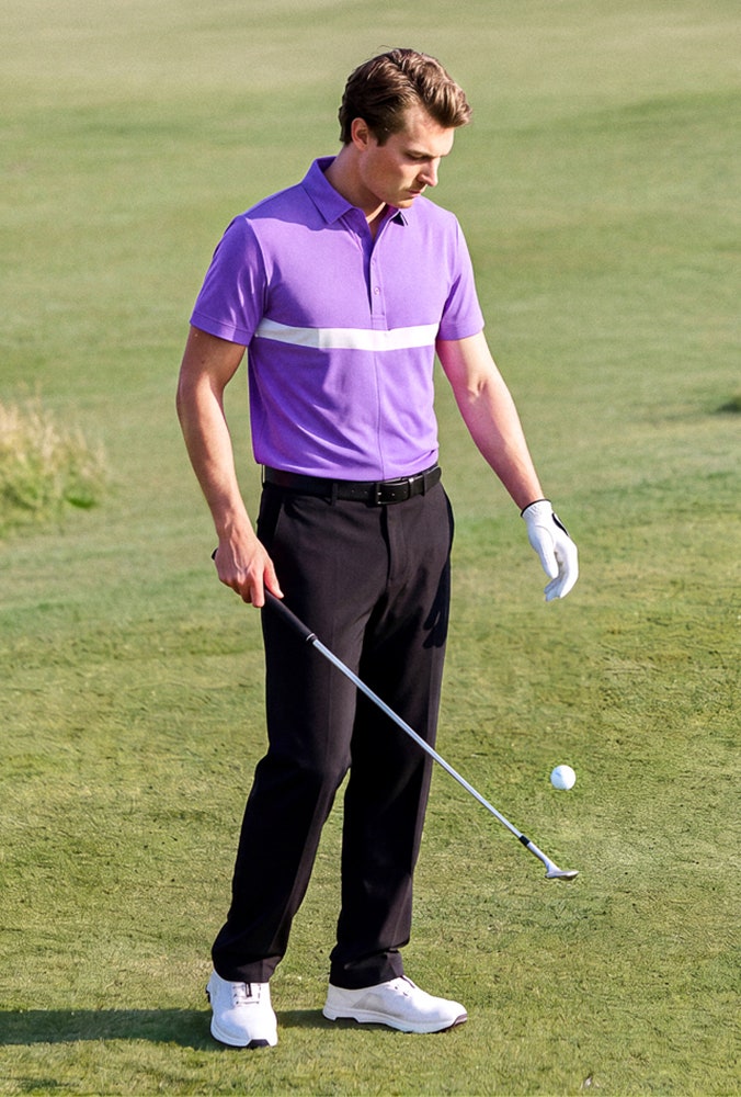 Viktor Hovland - Purple JL Golf Shirt - Open Championship 2026