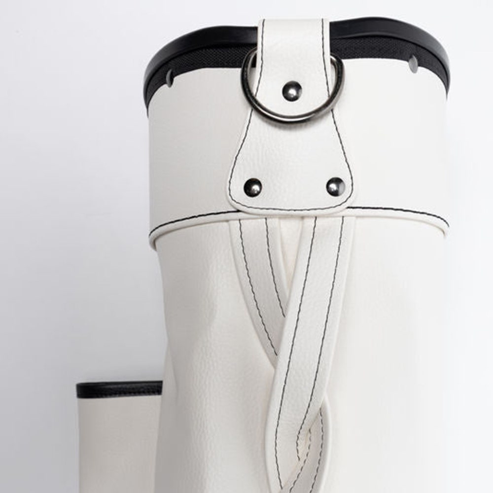 Jones Golf Bag - Original SE PU Single Strap - White Stripeshow 2026