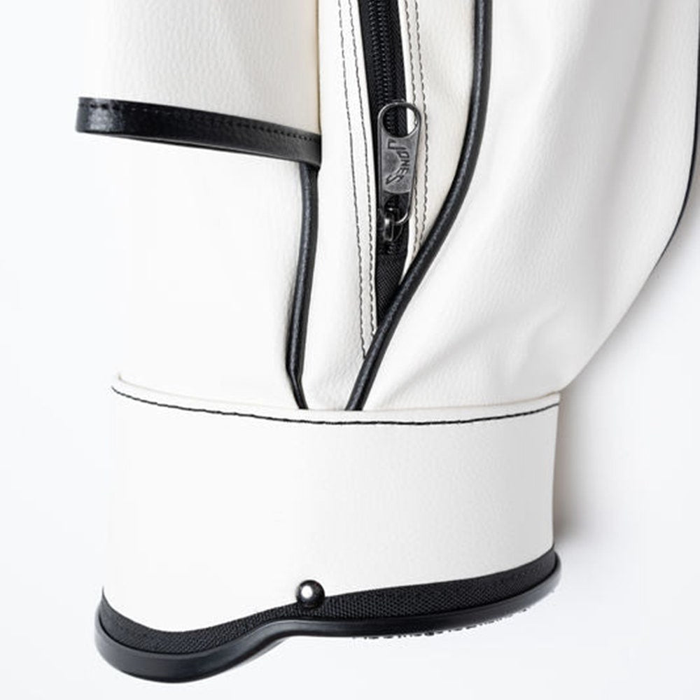 Jones Golf Bag - Original SE PU Single Strap - White Stripeshow 2026