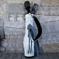 Jones Golf Bag - Original SE PU Single Strap - White Stripeshow 2026