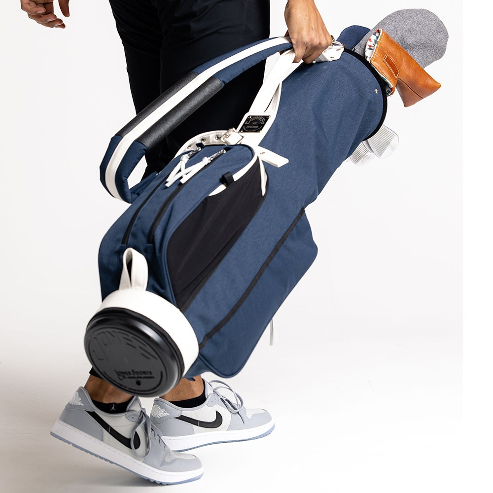 Jones Golf Bag - Players Series R Single Strap - Navy - White 2024