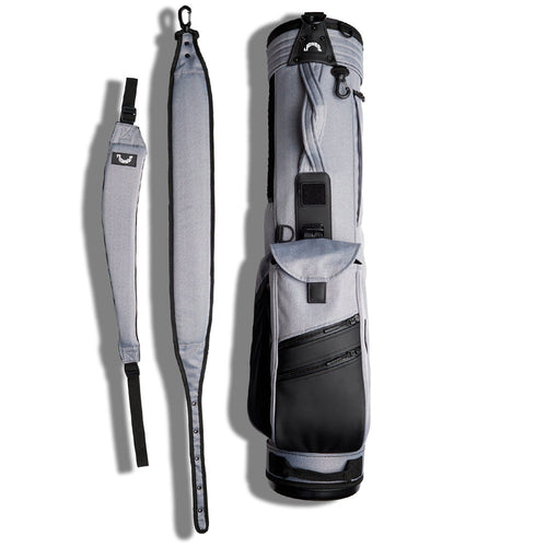 Jones Golf Bag - Utility Rover Double Strap - Light Grey Herringbone 2024
