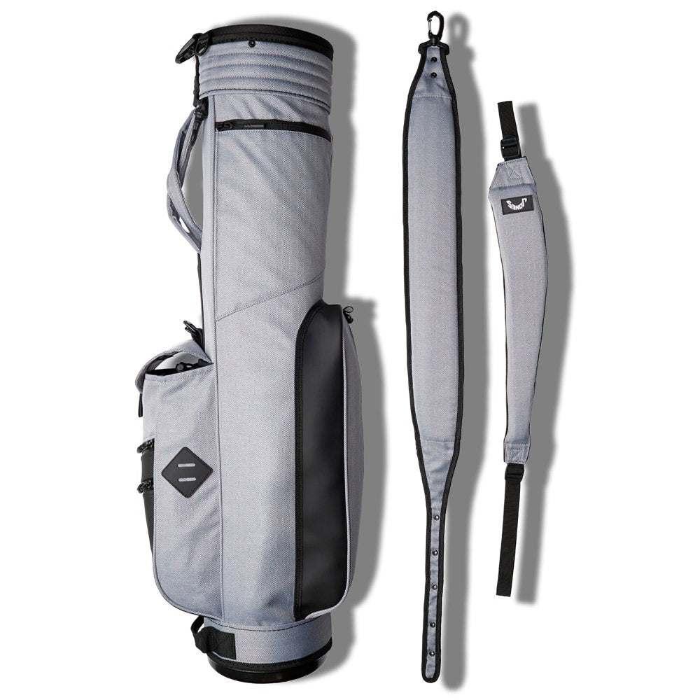 Jones Golf Bag - Utility Rover Double Strap - Light Grey Herringbone 2024