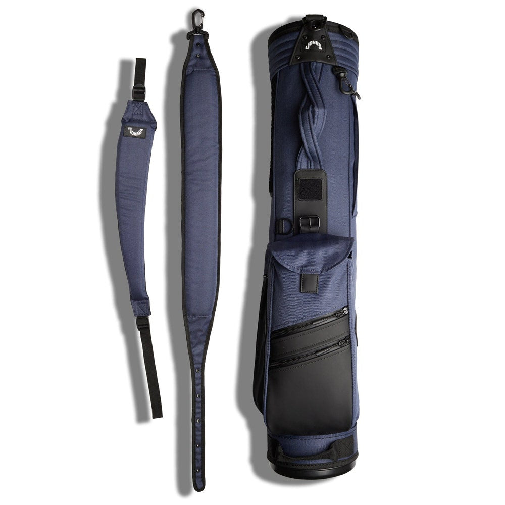 Jones Golf Bag - Utility Rover Double Strap - Navy Herringbone 2024