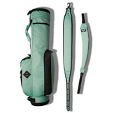 Jones Golf Bag - Utility Rover Double Strap - Seafoam Herringbone 2024