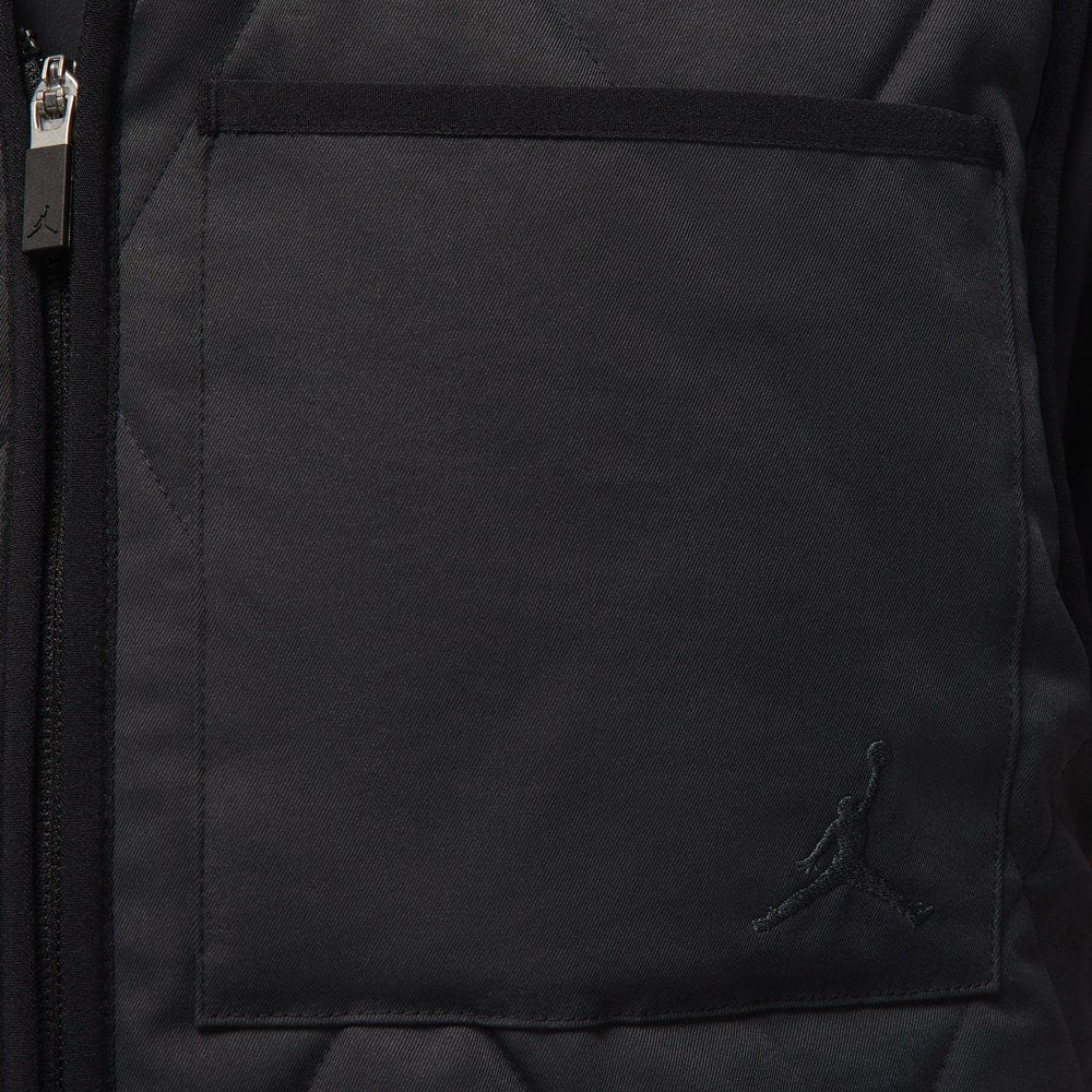 Jordan Golf Gilet - Quilted FZ Vest - Black SP26