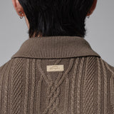 Jordan Golf Jumper - Signature Cable Knit Sweater Vest - Olive G. SP26