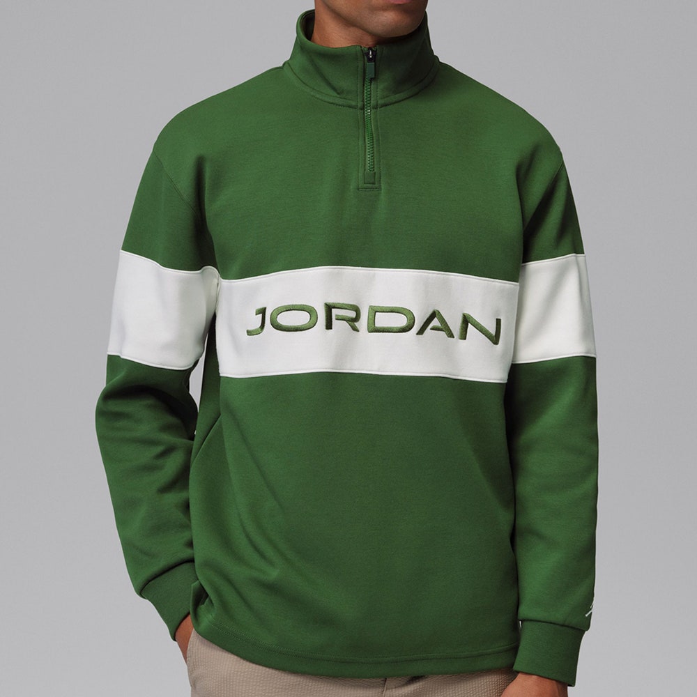 Jordan Golf Pullover - DF Colour Block HZ - Forest Green SU26
