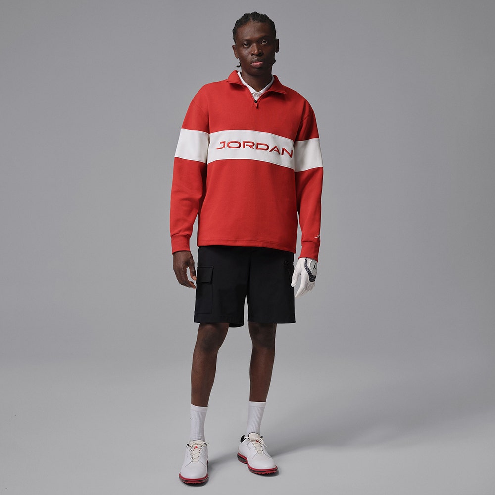 Jordan Golf Pullover - DF Colour Block HZ - Mystic Red SP26