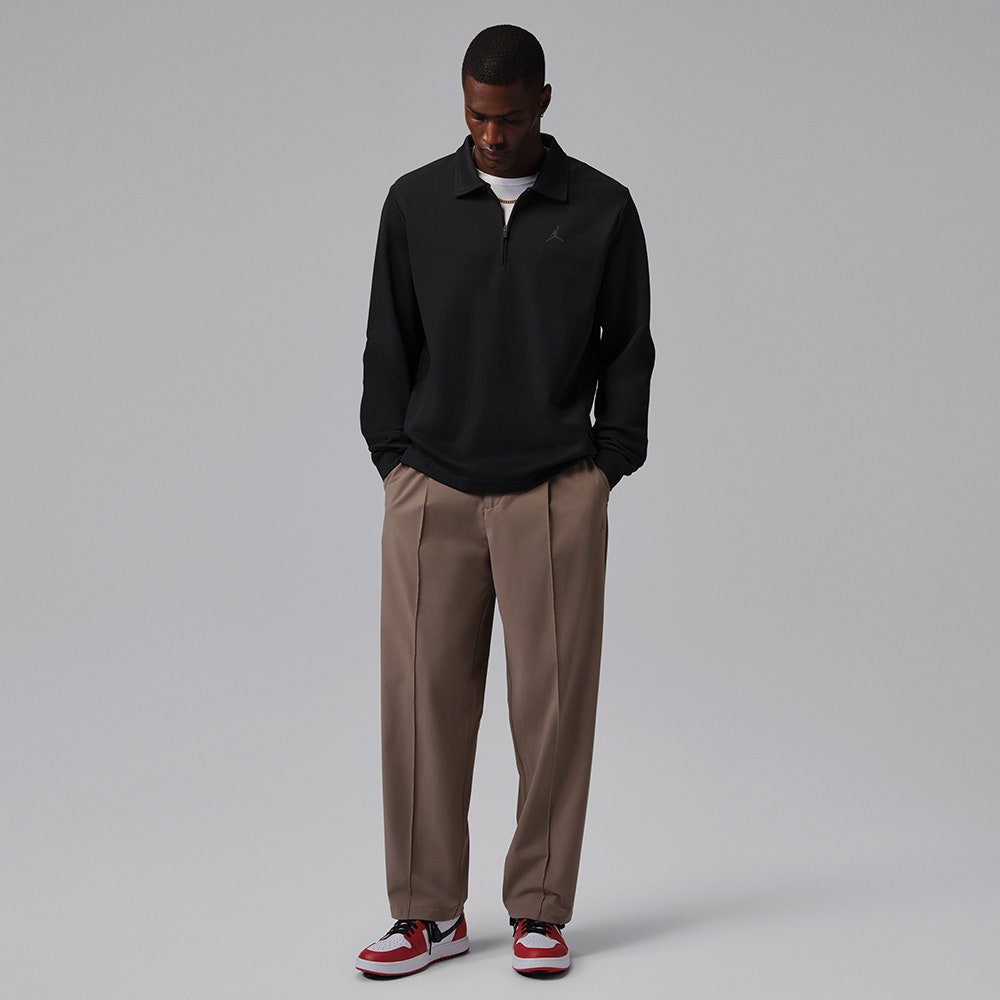 Jordan Golf Pullover - QZ Sweater Polo - Black HO26 – Golfposer.com