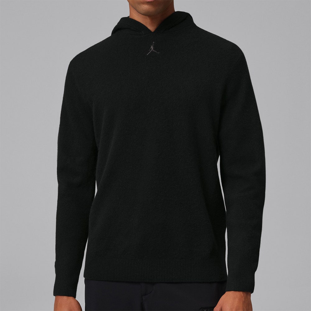 Jordan Golf Pullover - Signature Cashmere Hoodie - Black SP26