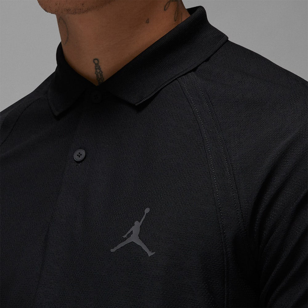 Jordan Golf Shirt - DF ADV Jacquard Polo - Black SP24