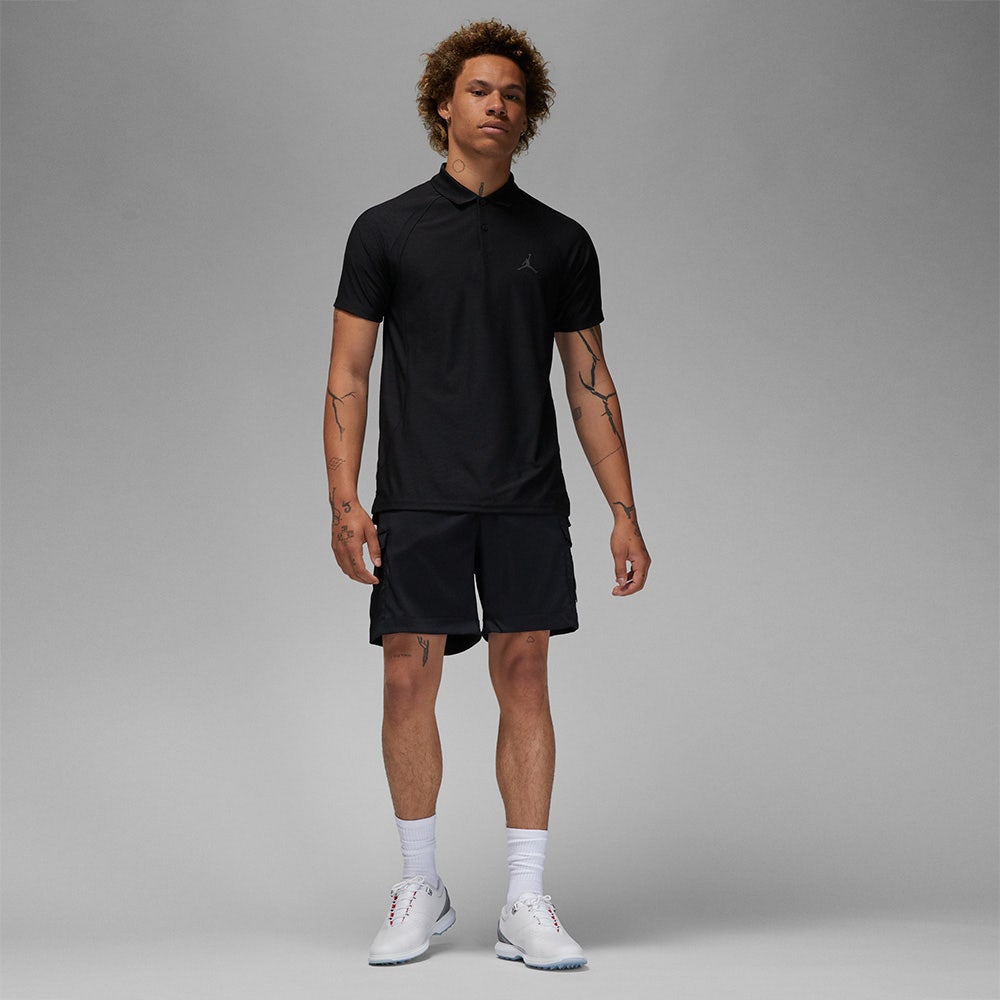 Jordan Golf Shirt - DF ADV Jacquard Polo - Black SP24