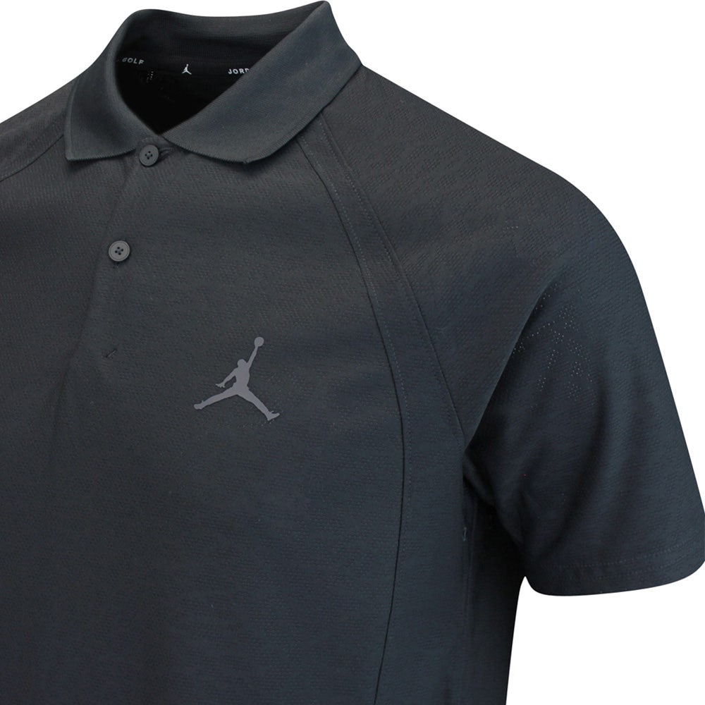 Jordan Golf Shirt - DF ADV Jacquard Polo - Black SP24
