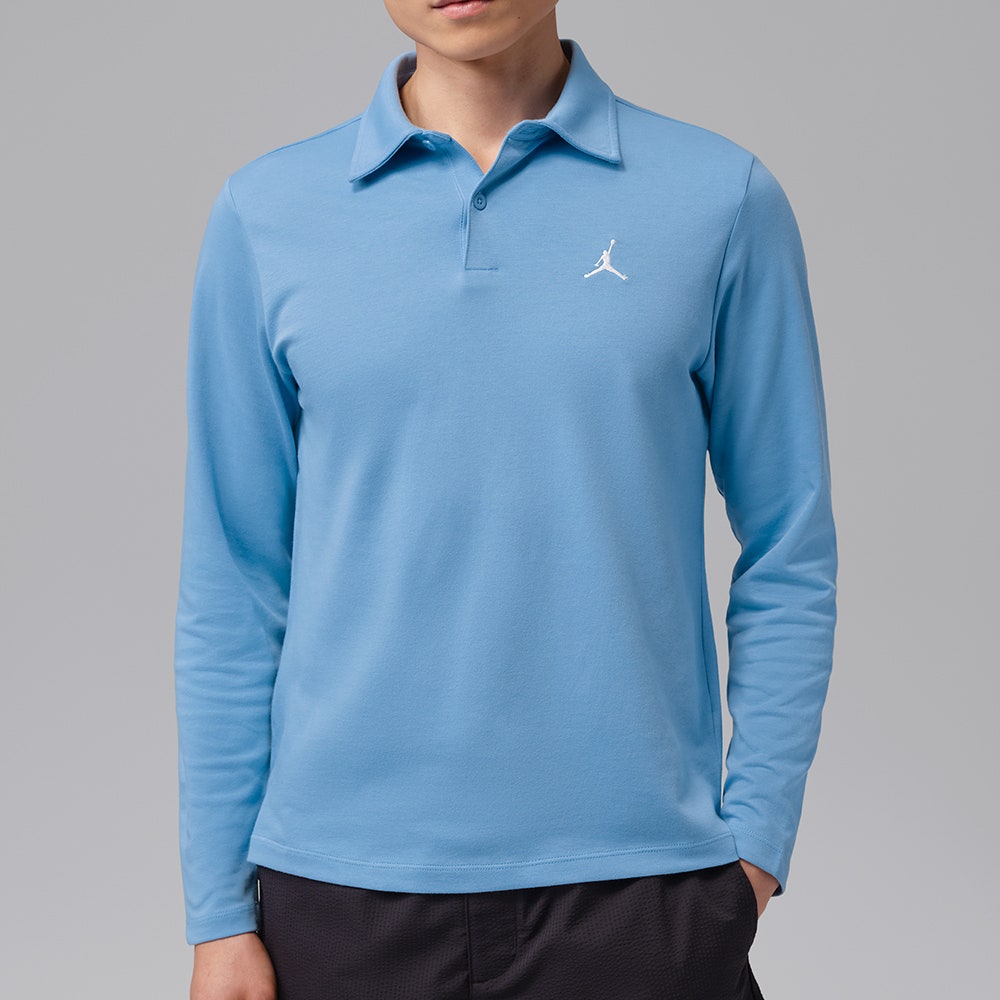 Jordan Golf Shirt - DF Long Sleeve Polo - December Sky HO26