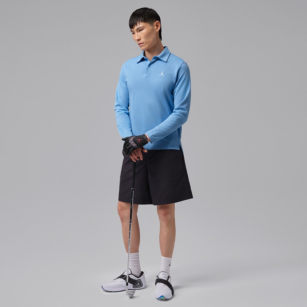 Jordan Golf Shirt - DF Long Sleeve Polo - December Sky HO26
