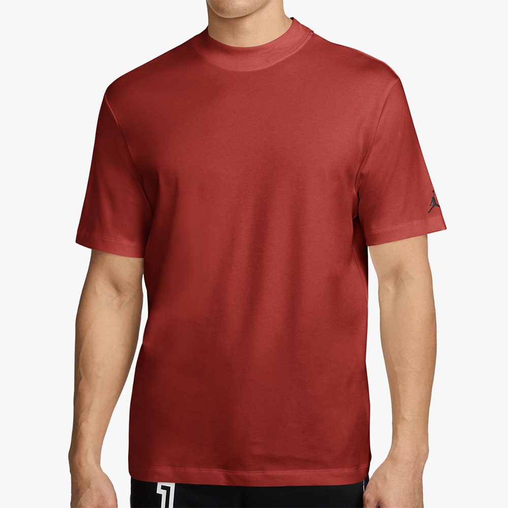 Jordan Golf Shirt - DF Mock Neck Polo - Mystic Red SP26
