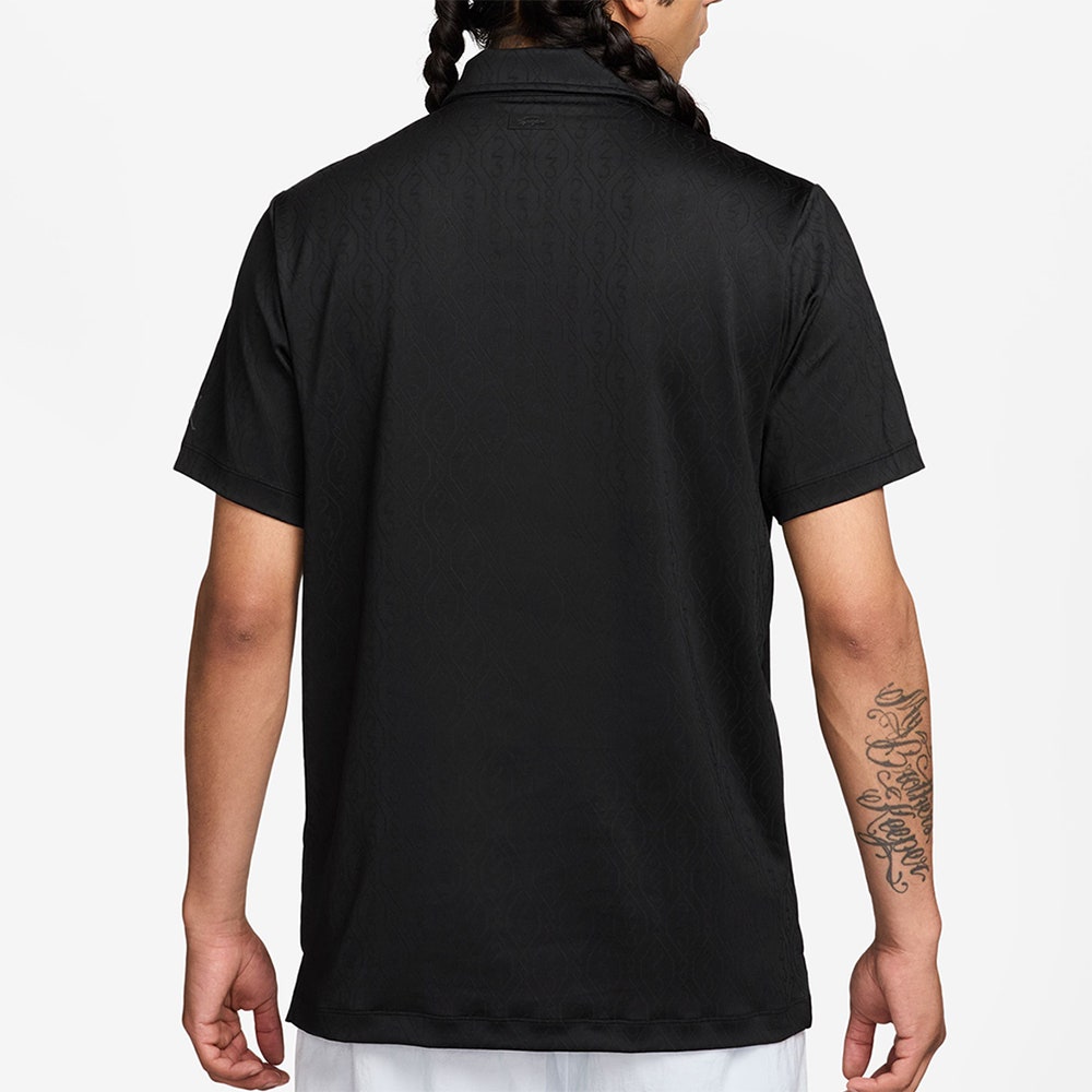 Jordan Golf Shirt - DF Signature Jacquard Polo - Black SP26