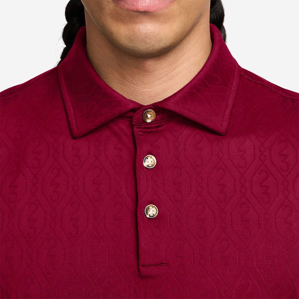 Jordan Golf Shirt - DF Signature Jacquard Polo - Team Red SP26