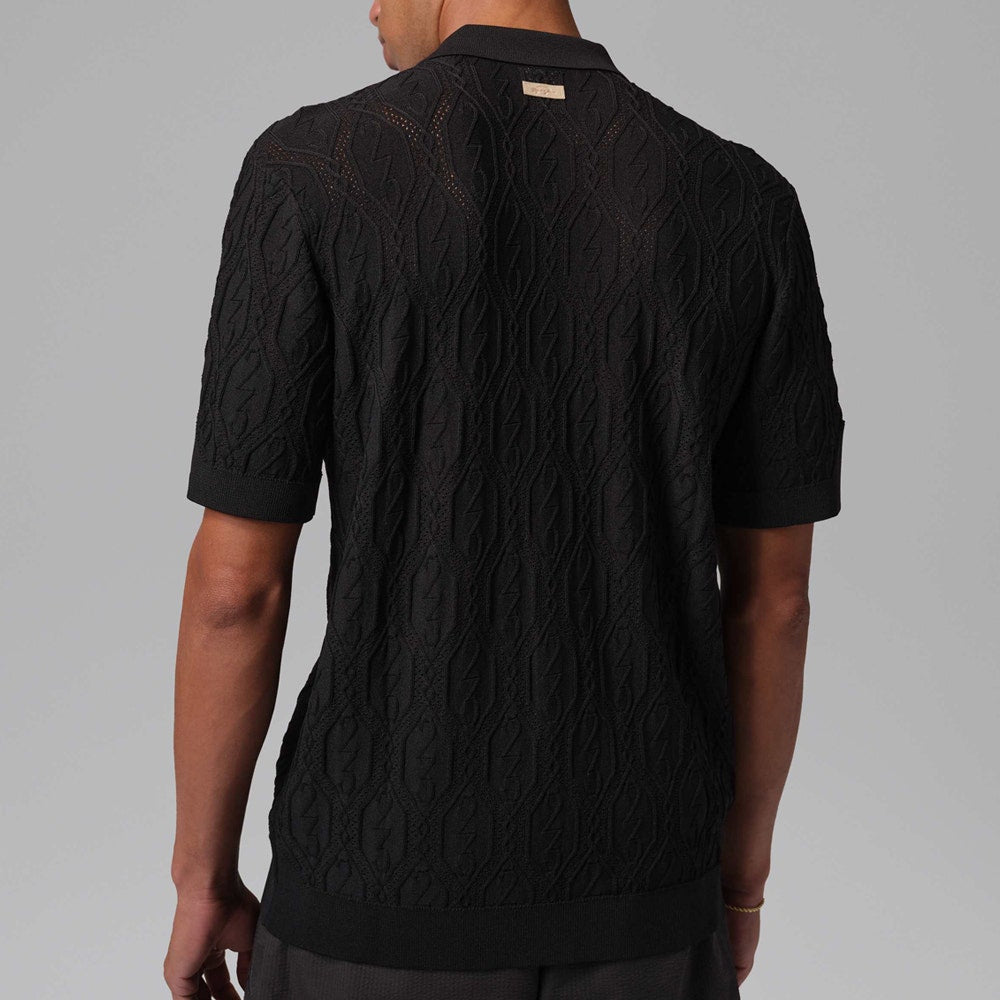Jordan Golf Shirt - DF Signature Knit Button Down - Black SP26