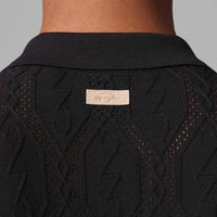 Jordan Golf Shirt - DF Signature Knit Button Down - Black SP26
