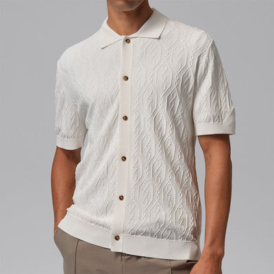 Jordan Golf Shirt - DF Signature Knit Button Down - Sail SP26