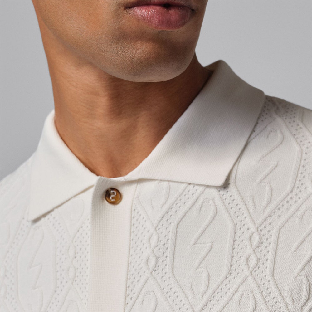 Jordan Golf Shirt - DF Signature Knit Button Down - Sail SP26