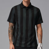 Jordan Golf Shirt - DF Sport Stripe Polo - Black SP26