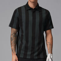 Jordan Golf Shirt - DF Sport Stripe Polo - Black SP26