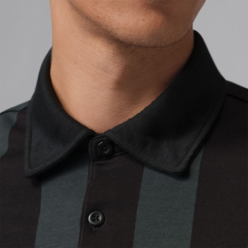Jordan Golf Shirt - DF Sport Stripe Polo - Black SP26