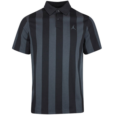 Jordan Golf Shirt - DF Sport Stripe Polo - Black SP26