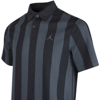 Jordan Golf Shirt - DF Sport Stripe Polo - Black SP26
